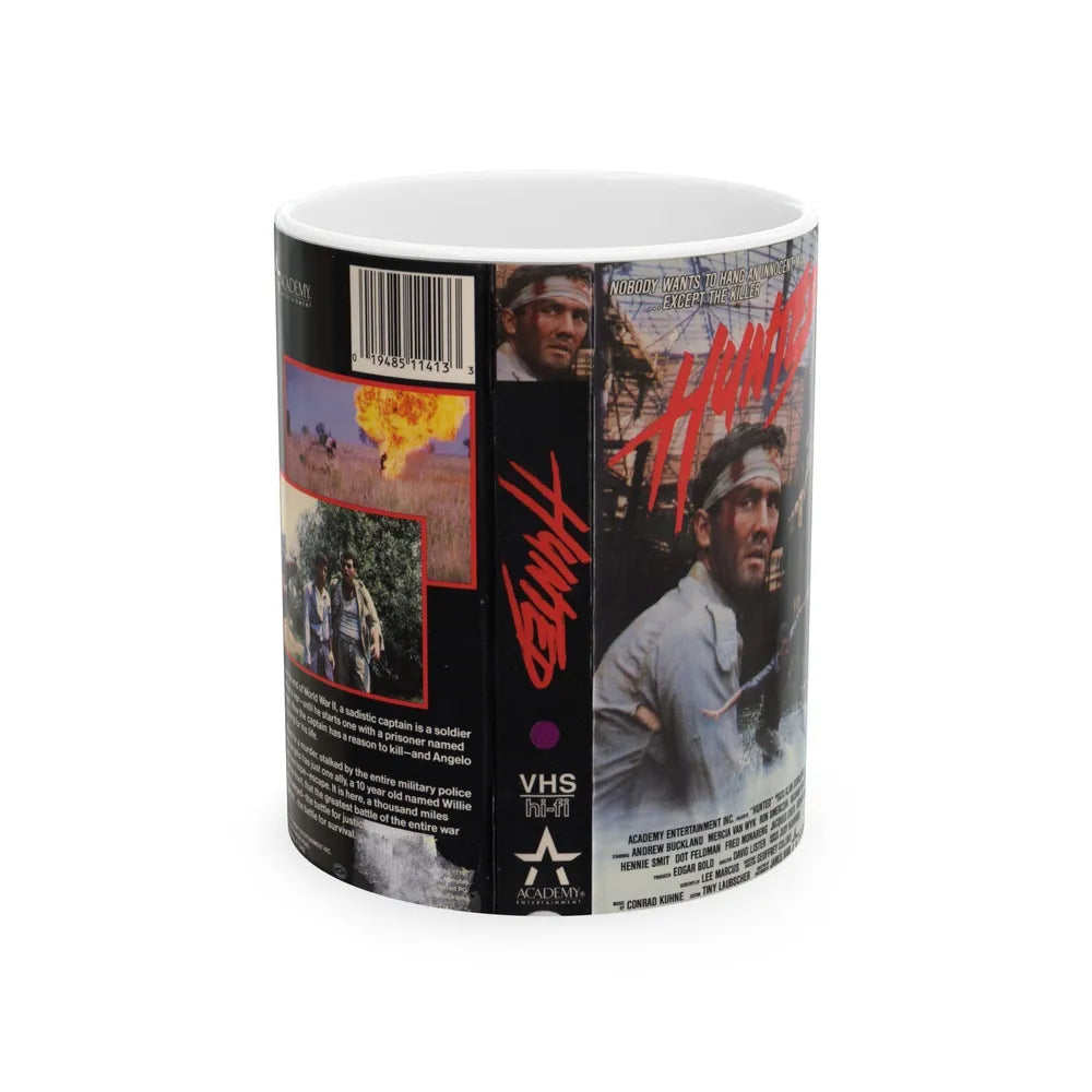 HUNTED (VHS COVER) - White Coffee Mug-11oz-Go Mug Yourself