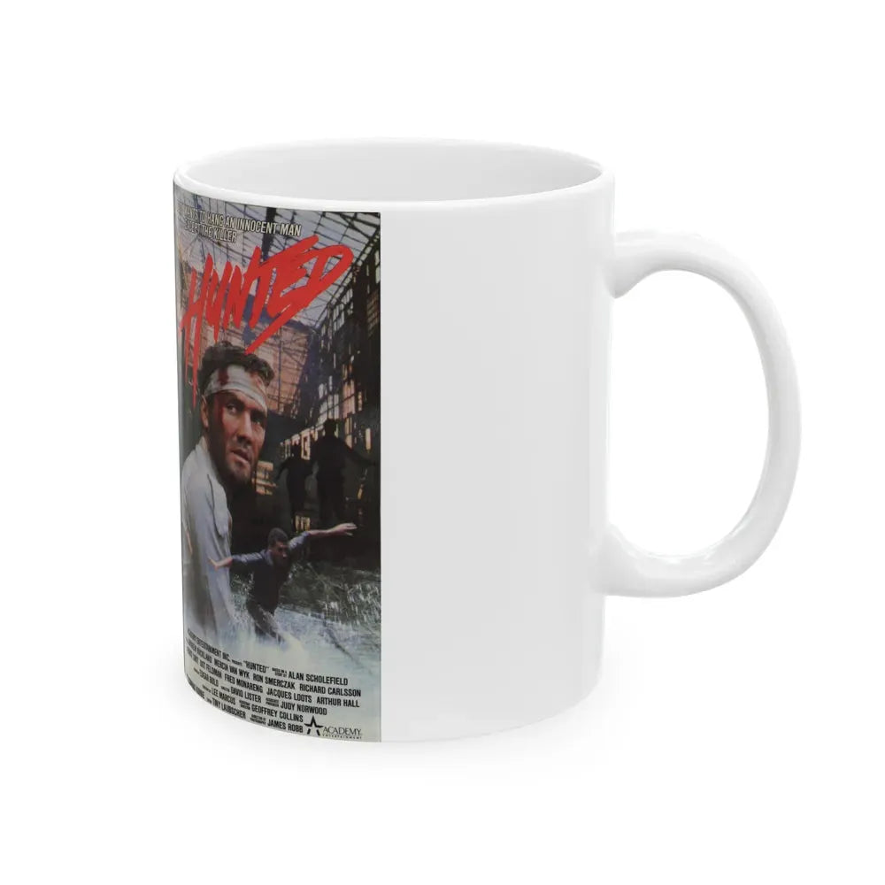 HUNTED (VHS COVER) - White Coffee Mug - Go Mug Yourself