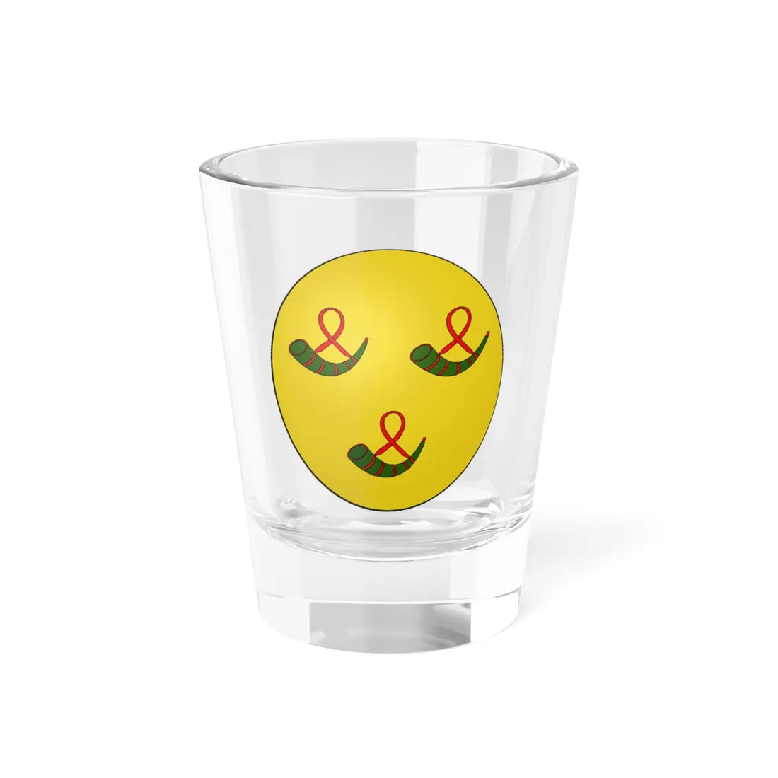 Hunter of Hunterton arms female (Scotland) (Coat of Arms) Shot Glass 1.5oz 1.5oz - Go Mug Yourself