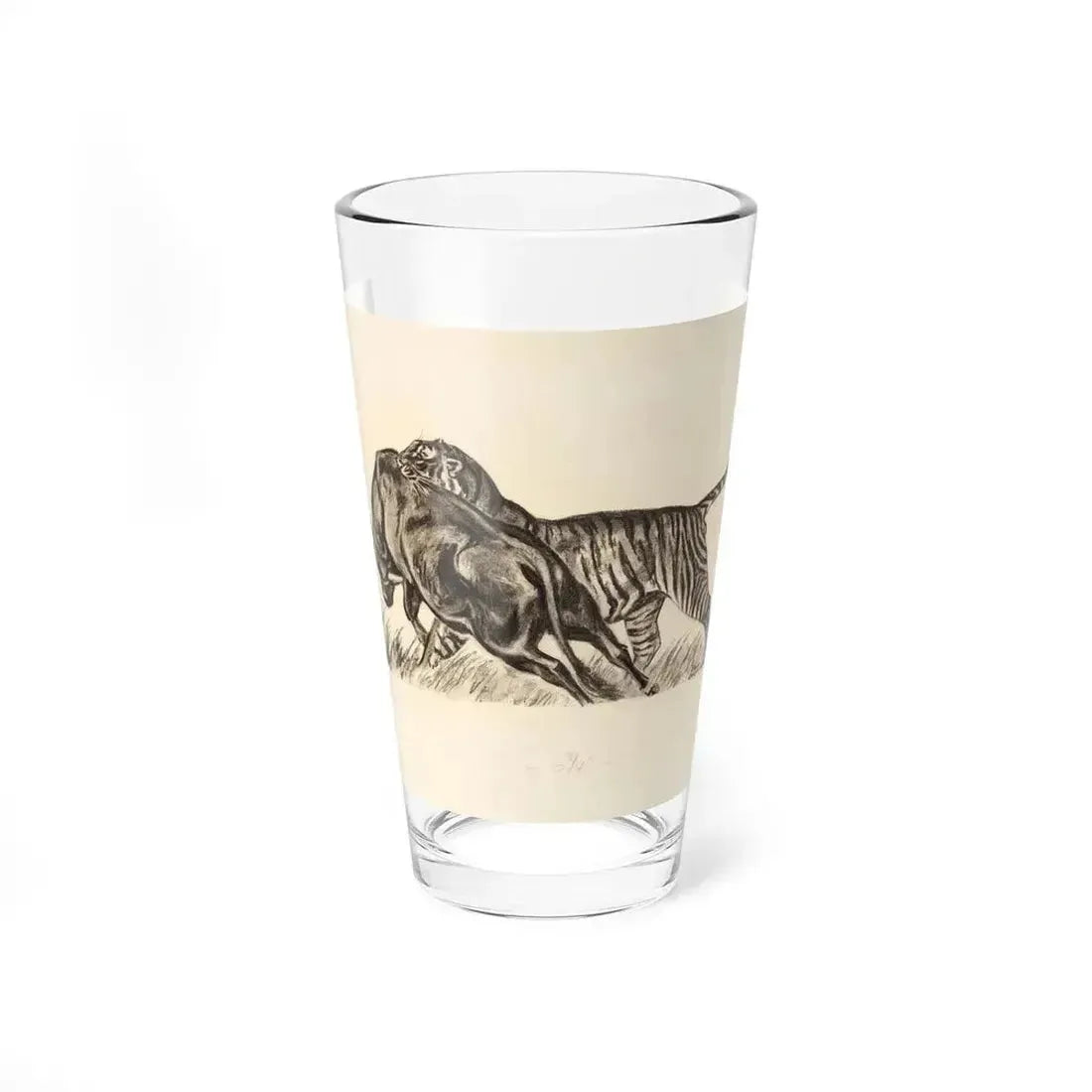 Hunter's Choice, Trapped, and Other Wildlife Illustration 1 - Pint Glass 16oz 16oz - Go Mug Yourself