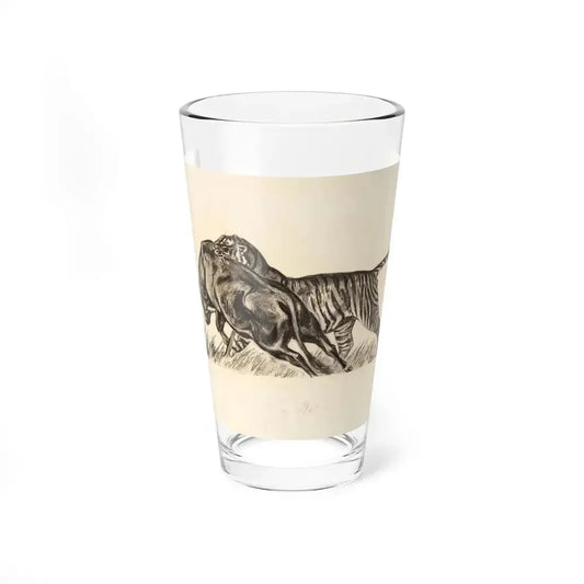 Hunter's Choice, Trapped, and Other Wildlife Illustration 1 - Pint Glass 16oz 16oz - Go Mug Yourself