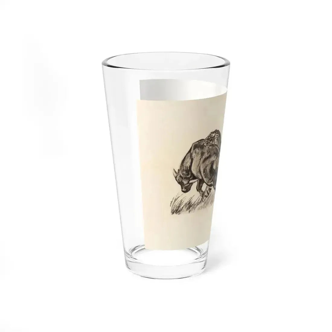 Hunter's Choice, Trapped, and Other Wildlife Illustration 1 - Pint Glass 16oz - Go Mug Yourself