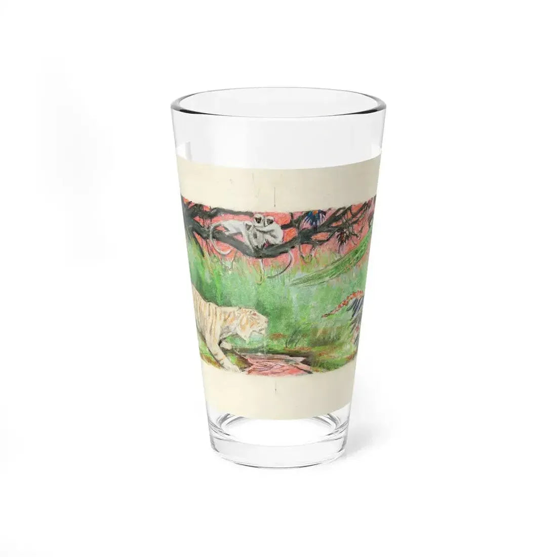 Hunter's Choice, Trapped, and Other Wildlife Illustration 2 - Pint Glass 16oz 16oz - Go Mug Yourself