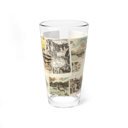 Hunter's Choice, Trapped, and Other Wildlife Illustration 3 - Pint Glass 16oz 16oz - Go Mug Yourself