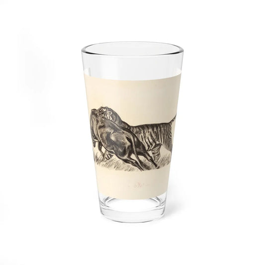 Hunter's Choice, Trapped, and Other Wildlife Illustration 1 - Pint Glass 16oz-16oz-Go Mug Yourself