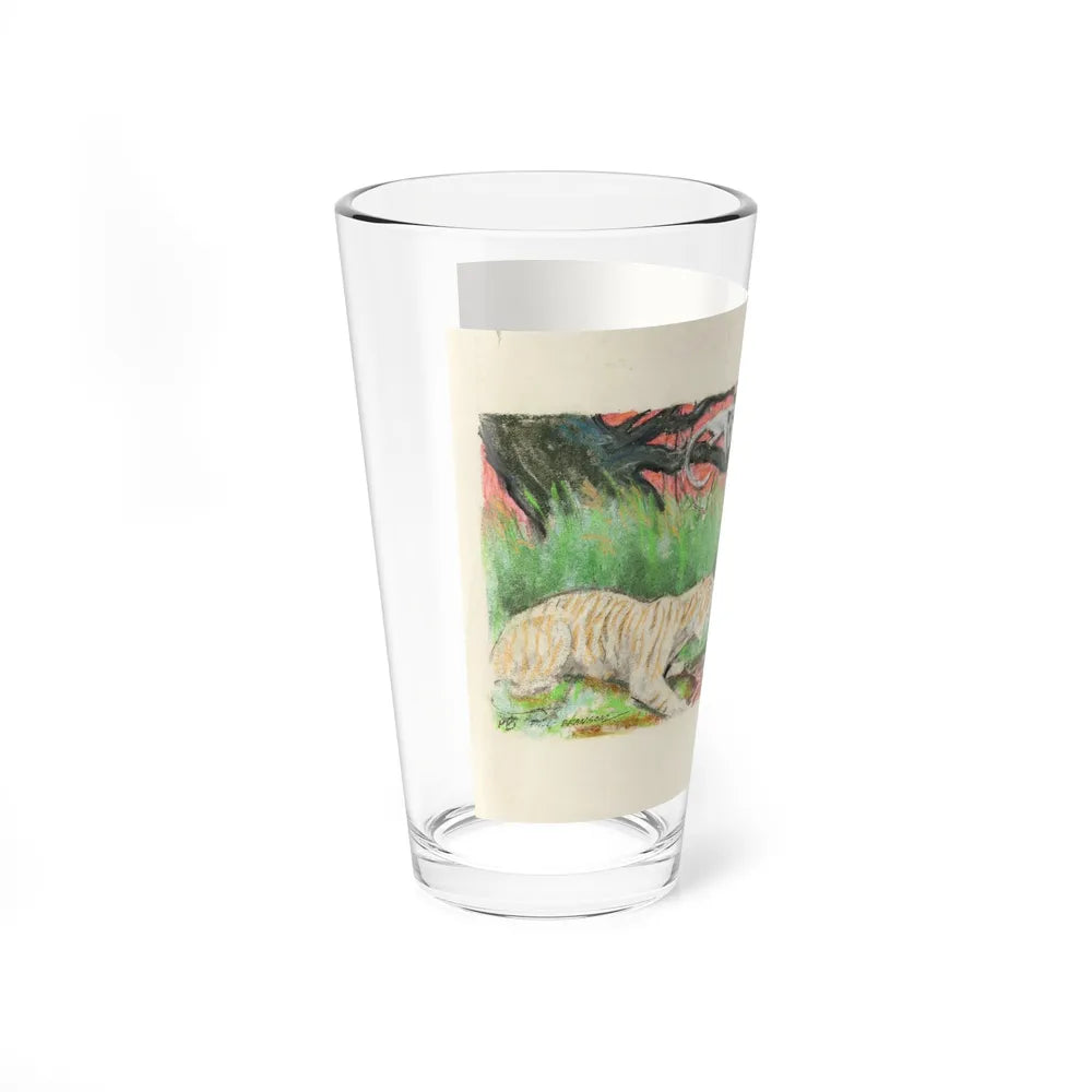 Hunter's Choice, Trapped, and Other Wildlife Illustration 2 - Pint Glass 16oz-Go Mug Yourself