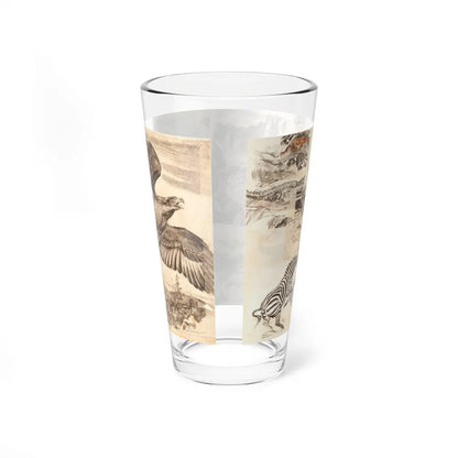 Hunter's Choice, Trapped, and Other Wildlife Illustration 3 - Pint Glass 16oz-Go Mug Yourself