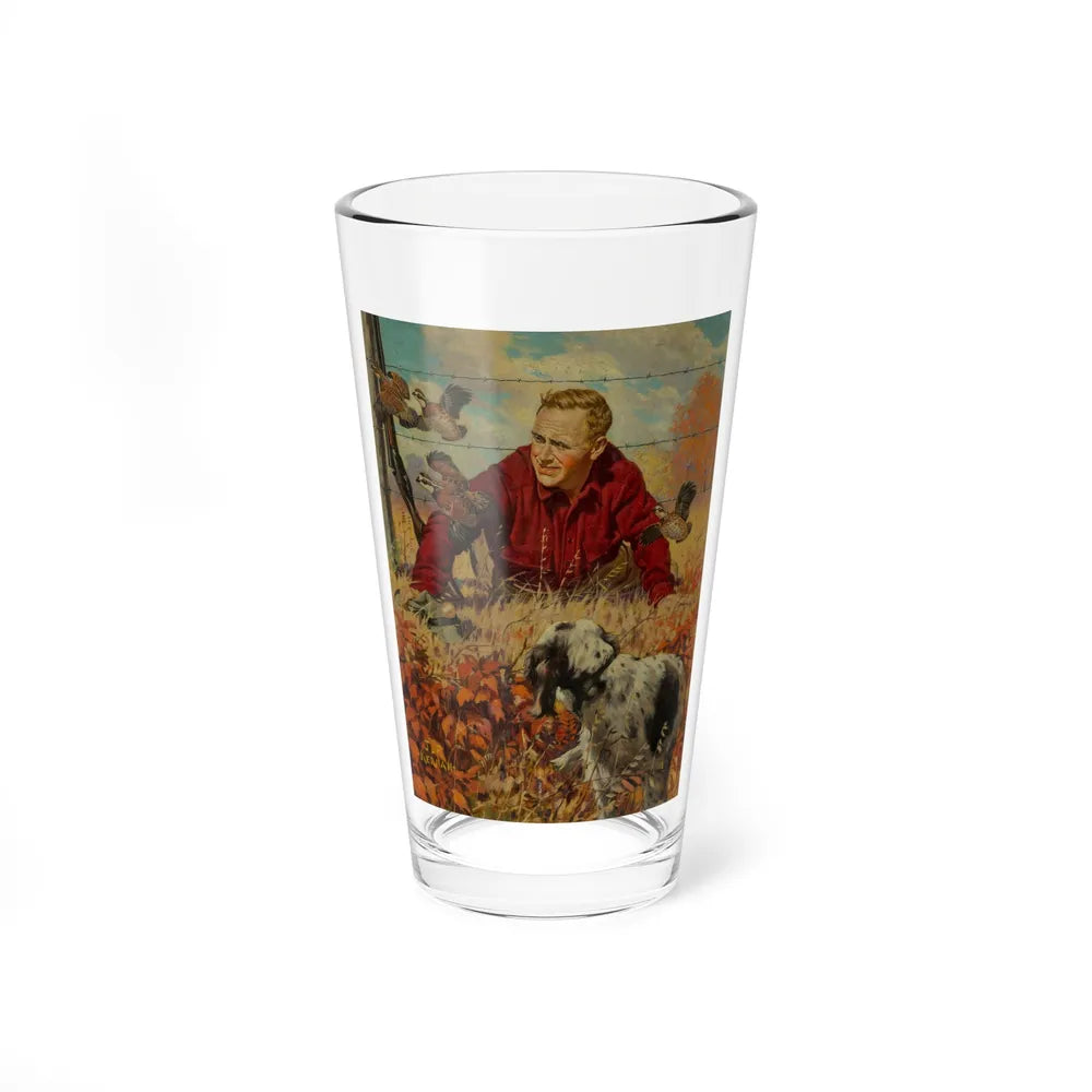 Hunter's Luck, Falstaff Beer advertisement - Pint Glass 16oz-16oz-Go Mug Yourself