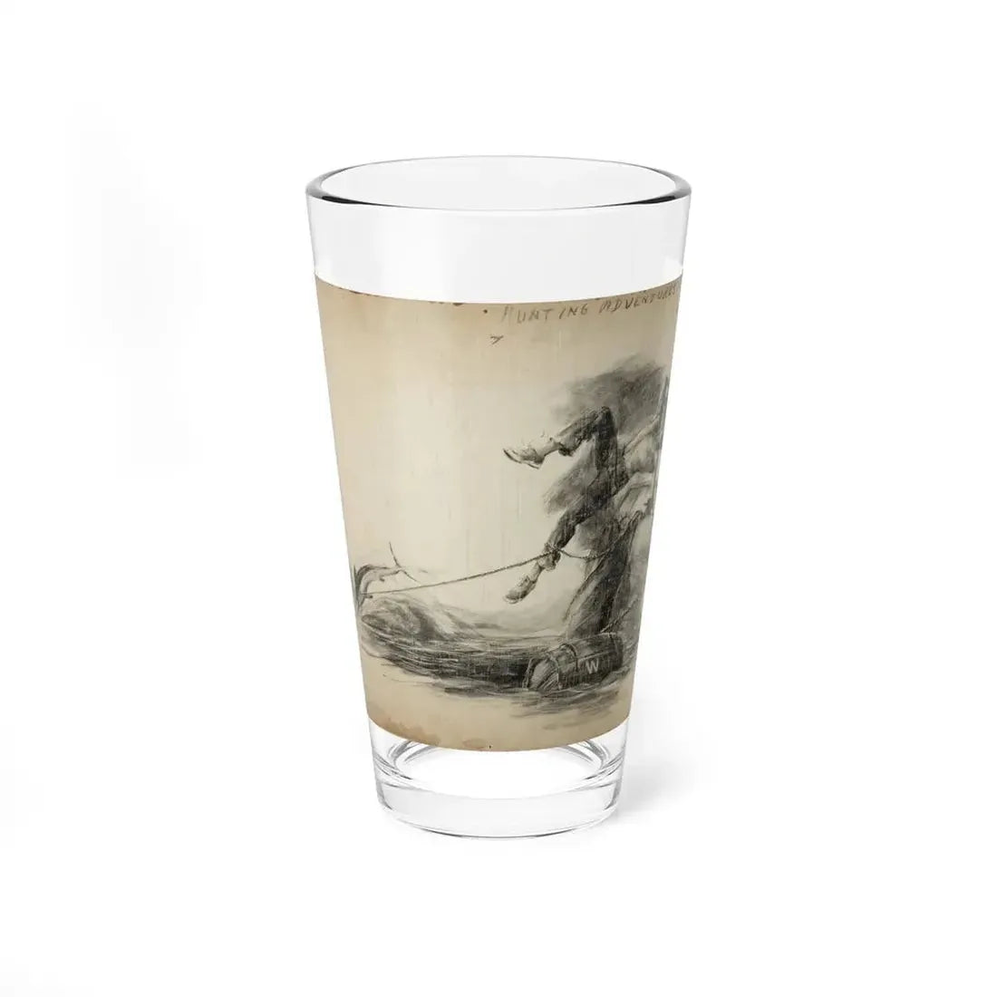 Hunting Adventures Spring Men's Magazine Illustration - Pint Glass 16oz 16oz - Go Mug Yourself