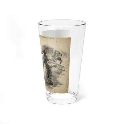 Hunting Adventures Spring Men's Magazine Illustration - Pint Glass 16oz-Go Mug Yourself