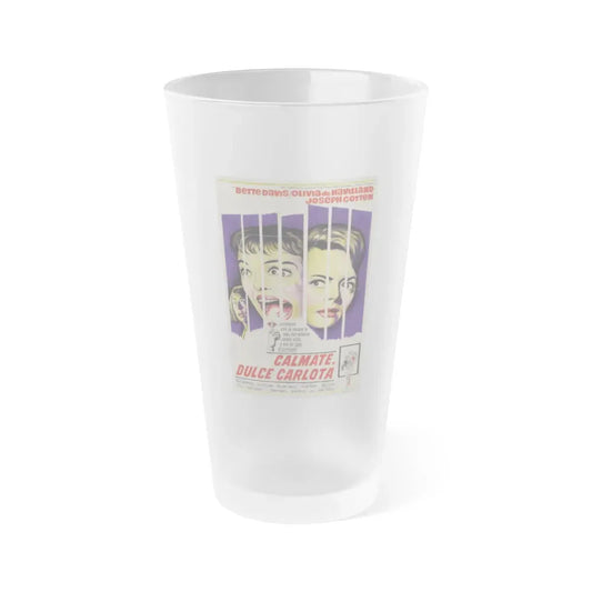 HUSH... HUSH SWEET CHARLOTTE (SPAIN) 1964 Movie Poster - Frosted Pint Glass 16oz 16oz Frosted - Go Mug Yourself