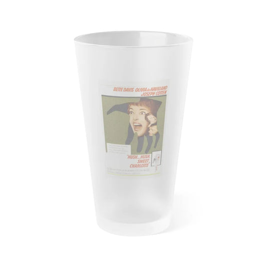 HUSH... HUSH SWEET CHARLOTTE 1964 Movie Poster - Frosted Pint Glass 16oz-16oz-Frosted-Go Mug Yourself