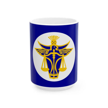 Hutt River Flag (Australia) White Coffee Mug 15oz - Go Mug Yourself