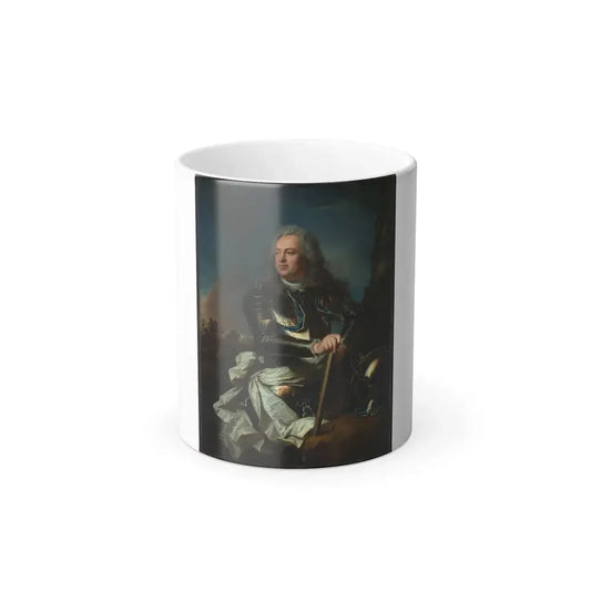 Hyacinthe Rigaud (1659-1743) Portrait of a Military Officer - Oil on Canvas c1710 - Color Changing Mug 11oz 11oz - Go Mug Yourself