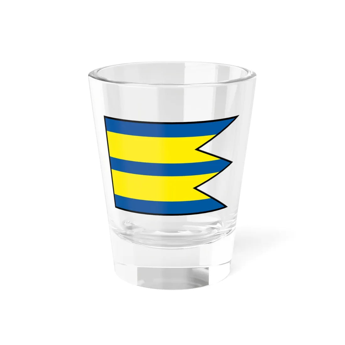 Hybe Liptovsky Mikulas Flag (Slovakia) Shot Glass 1.5oz 1.5oz - Go Mug Yourself