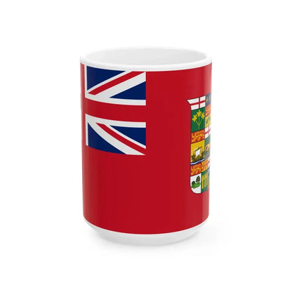 Hypothetical Current Canadian Red Ensign (Canada) White Coffee Mug 15oz - Go Mug Yourself