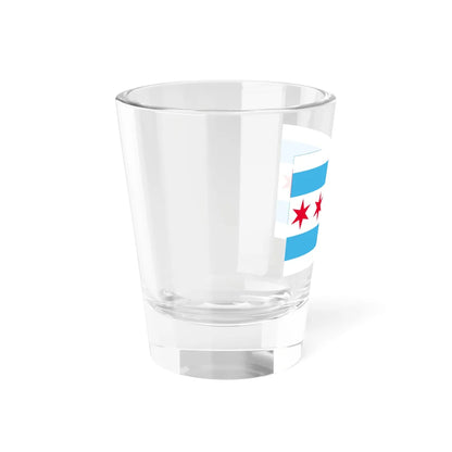 Hypothetical flag of Chicago Illinois (United States) Shot Glass 1.5oz - Go Mug Yourself
