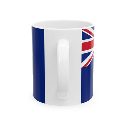 Hypothetical Saskatchewan Blue Ensign (Canada) White Coffee Mug-Go Mug Yourself