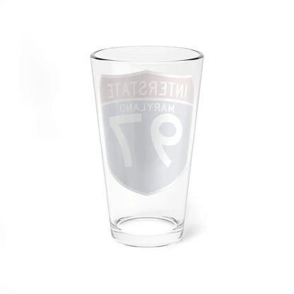 I-00 state template (Maryland) (Road Sign) Pint Glass 16oz - Go Mug Yourself