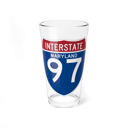 I-00 state template (Maryland) (Road Sign) Pint Glss 16oz 16oz - Go Mug Yourself