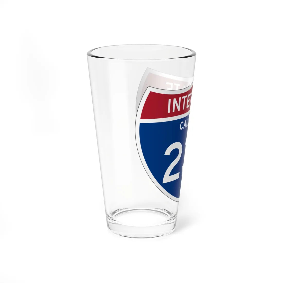 I-000 1961 template (California) (Road Sign) Pint Glss 16oz - Go Mug Yourself