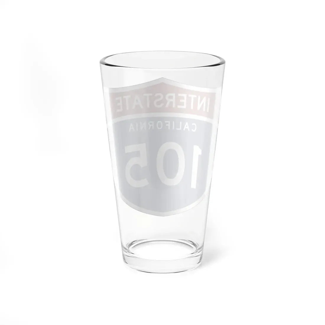 I-105 CA (California) (Road Sign) Pint Glass 16oz - Go Mug Yourself