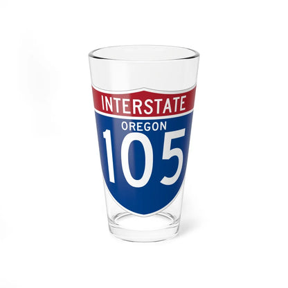 I-105 OR (Oregon) (Road Sign) Pint Glss 16oz 16oz - Go Mug Yourself