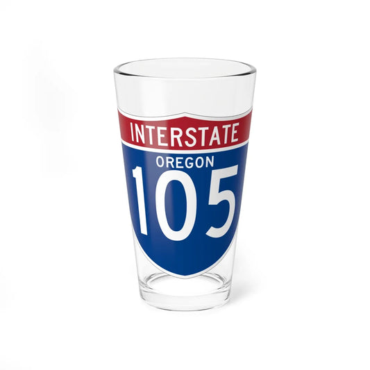 I-105 OR (Oregon) (Road Sign) Pint Glss 16oz 16oz - Go Mug Yourself