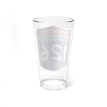 I-126 SC Metric (South Carolina) (Road Sign) Pint Glass 16oz - Go Mug Yourself