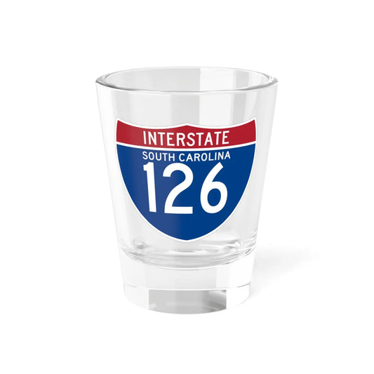 I-126 SC (South Carolina) (Road Sign) Shot Glass 1.5oz 1.5oz - Go Mug Yourself
