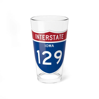 I-129 IA 1961 (Iowa) (Road Sign) Pint Glss 16oz 16oz - Go Mug Yourself