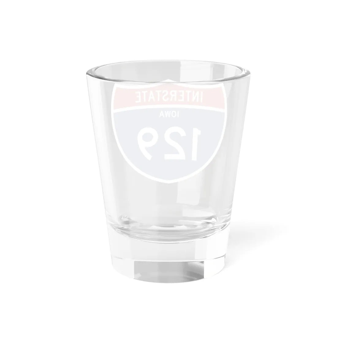 I-129 IA 1961 (Iowa) (Road Sign) Shot Glass 1.5oz - Go Mug Yourself
