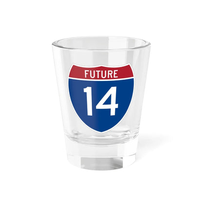 I-14 Future (Louisiana) (Road Sign) Shot Glass 1.5oz 1.5oz - Go Mug Yourself