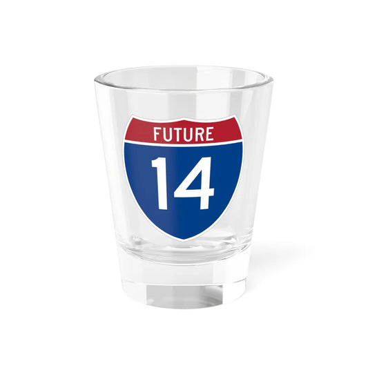 I-14 Future (Louisiana) (Road Sign) Shot Glass 1.5oz 1.5oz - Go Mug Yourself