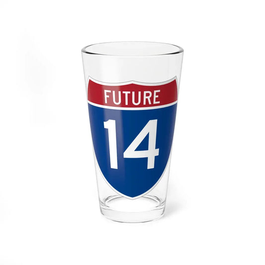 I-14 Future (South Carolina) (Road Sign) Pint Glass 16oz 16oz - Go Mug Yourself