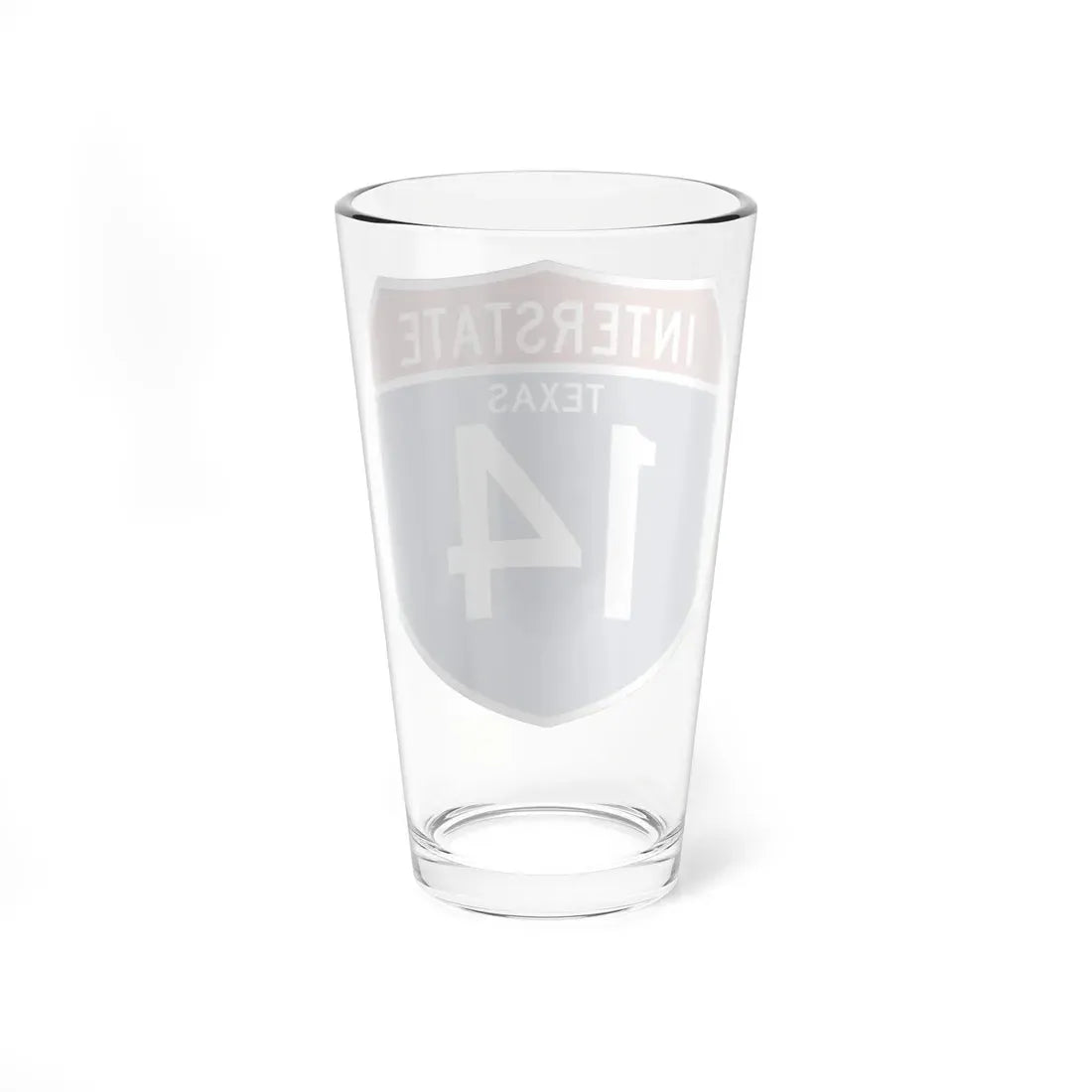 I-14 TX (Texas) (Road Sign) Pint Glass 16oz - Go Mug Yourself