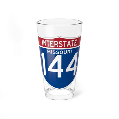 I-144 MO (Missouri) (Road Sign) Pint Glass 16oz 16oz - Go Mug Yourself