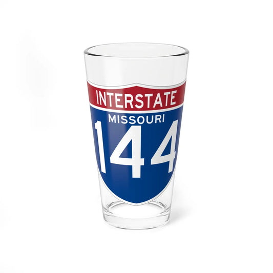 I-144 MO (Missouri) (Road Sign) Pint Glss 16oz 16oz - Go Mug Yourself