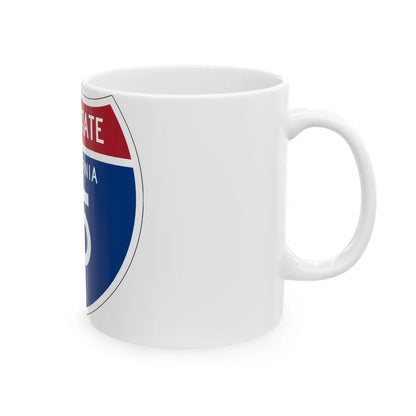 I-15 CA (California) (Road Sign) White Coffee Mug - Go Mug Yourself