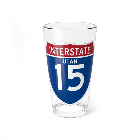 I-15 UT (Utah) (Road Sign) Pint Glss 16oz 16oz - Go Mug Yourself
