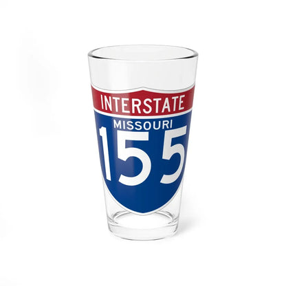 I-155 MO (Missouri) (Road Sign) Pint Glass 16oz 16oz - Go Mug Yourself