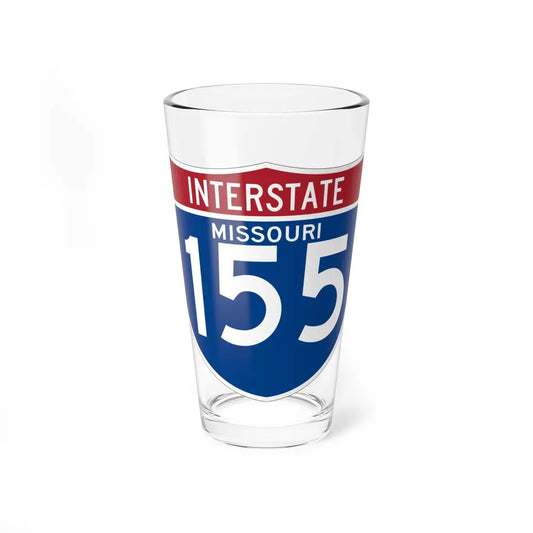I-155 MO (Missouri) (Road Sign) Pint Glass 16oz 16oz - Go Mug Yourself
