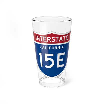 I-15E CA (California) (Road Sign) Pint Glass 16oz 16oz - Go Mug Yourself