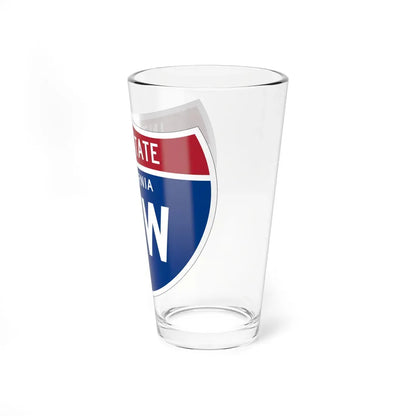 I-15W CA (California) (Road Sign) Pint Glass 16oz - Go Mug Yourself