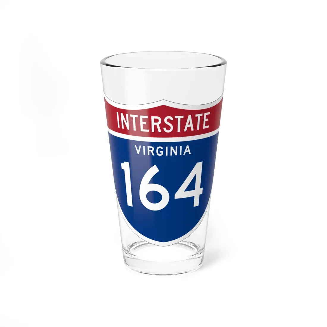 I-164 VA 1961 (Virginia) (Road Sign) Pint Glass 16oz 16oz - Go Mug Yourself