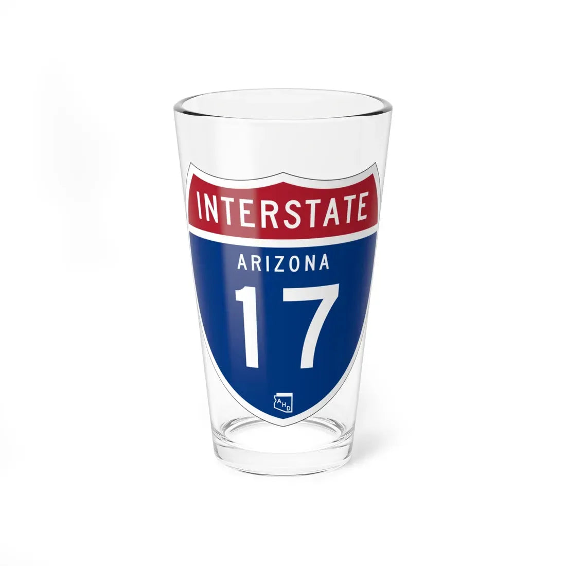 I-17 AZ 1957 (Arizona) (Road Sign) Pint Glass 16oz 16oz - Go Mug Yourself
