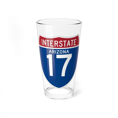 I-17 AZ (Arizona) (Road Sign) Pint Glass 16oz 16oz - Go Mug Yourself