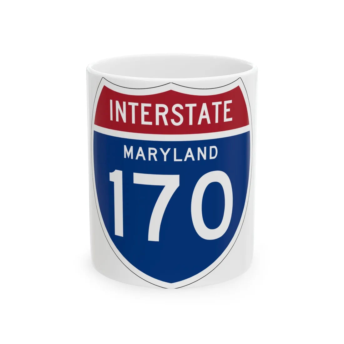 I-170 MD 1957 (Maryland) (Road Sign) White Coffee Mug 11oz - Go Mug Yourself
