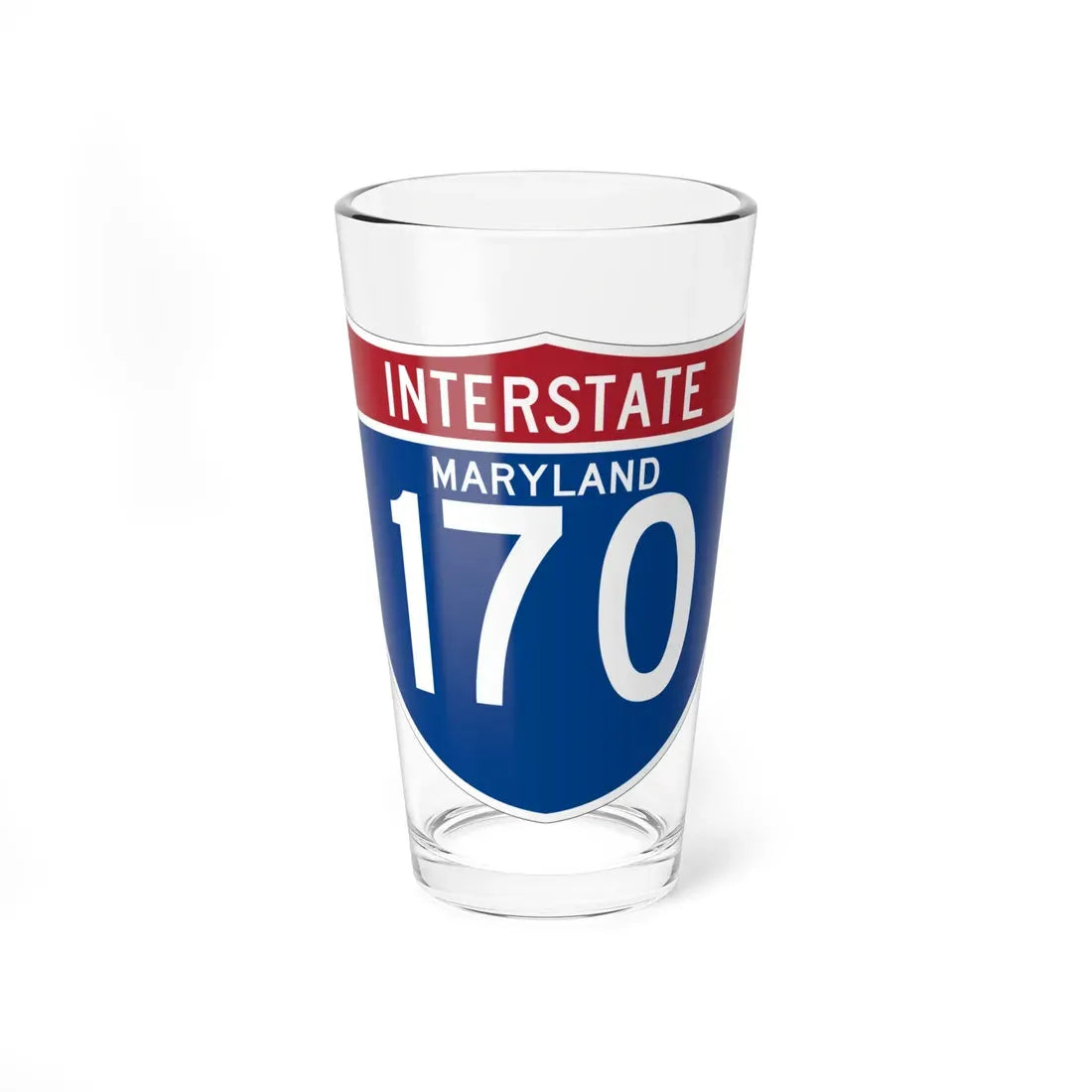 I-170 MD (Maryland) (Road Sign) Pint Glass 16oz 16oz - Go Mug Yourself