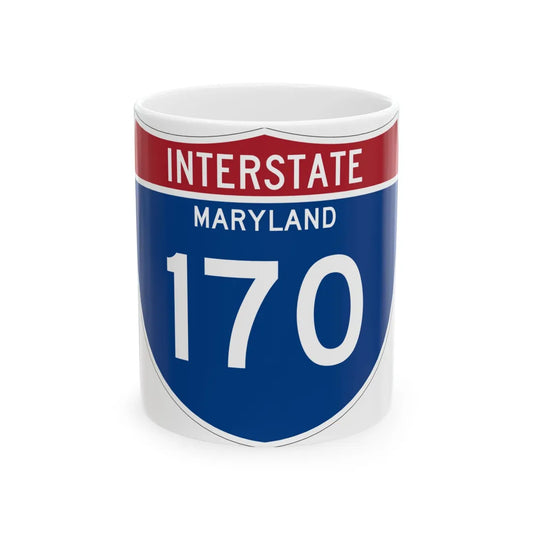 I-170 MD Metric (Maryland) (Road Sign) White Coffee Mug 11oz - Go Mug Yourself